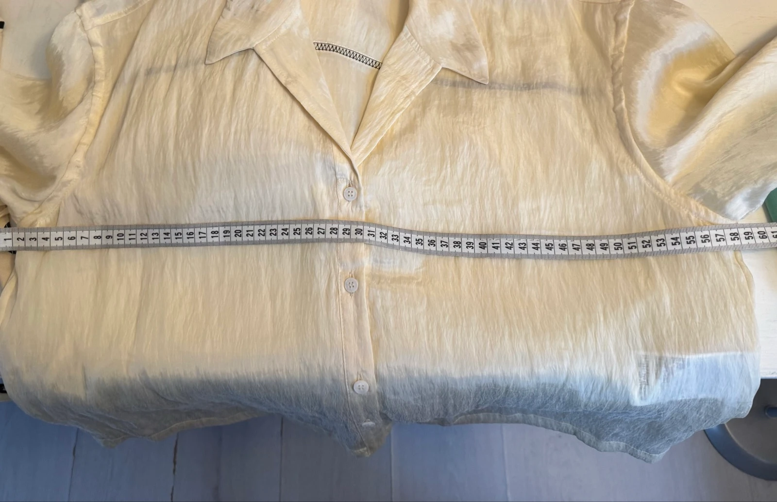 Bimba Y Lola conjunto de dos piezas de satén color crema talla 40 – photo 13